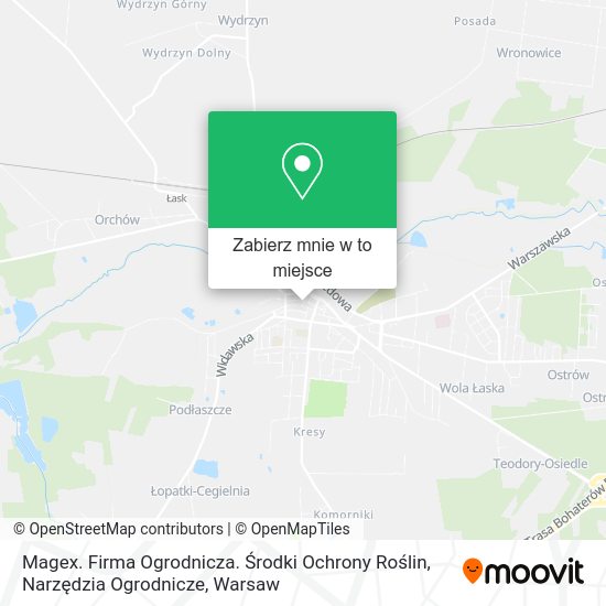 Mapa Magex. Firma Ogrodnicza. Środki Ochrony Roślin, Narzędzia Ogrodnicze