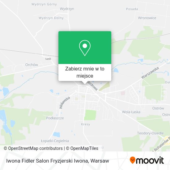 Mapa Iwona Fidler Salon Fryzjerski Iwona