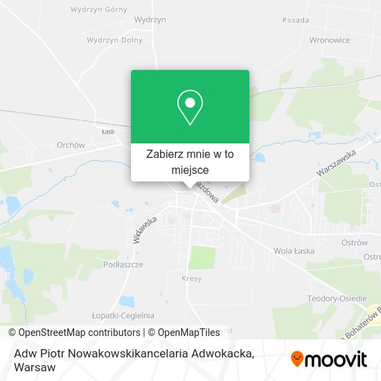 Mapa Adw Piotr Nowakowskikancelaria Adwokacka