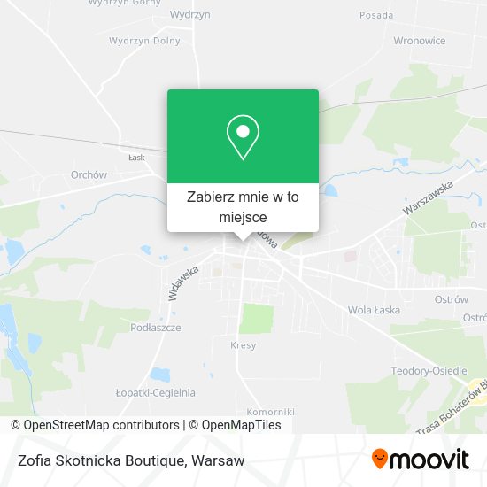 Mapa Zofia Skotnicka Boutique