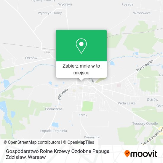 Mapa Gospodarstwo Rolne Krzewy Ozdobne Papuga Zdzisław