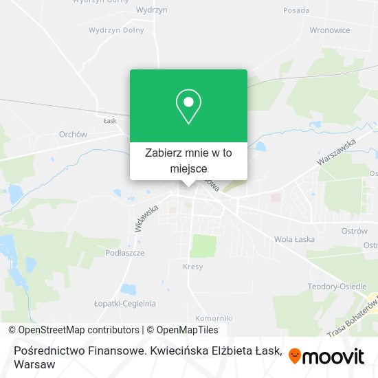 Mapa Pośrednictwo Finansowe. Kwiecińska Elżbieta Łask