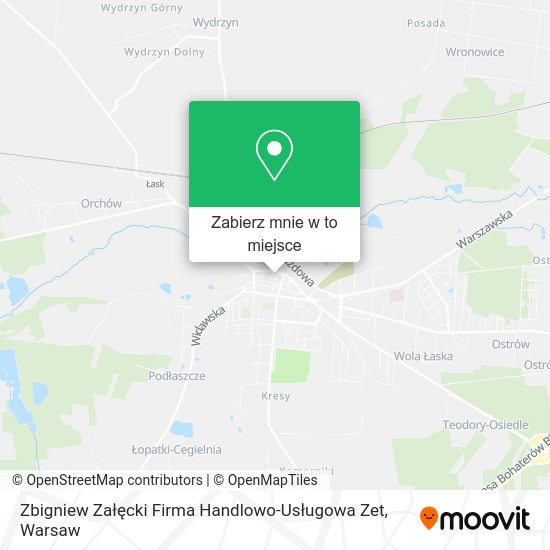 Mapa Zbigniew Załęcki Firma Handlowo-Usługowa Zet