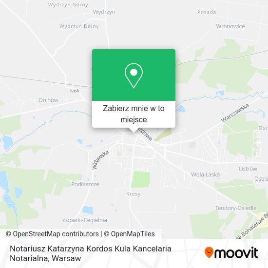 Mapa Notariusz Katarzyna Kordos Kula Kancelaria Notarialna