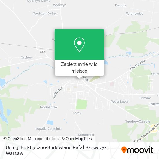 Mapa Usługi Elektryczno-Budowlane Rafał Szewczyk