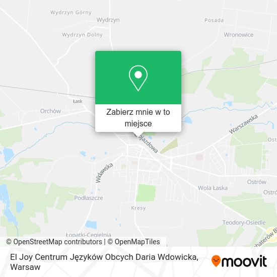 Mapa El Joy Centrum Języków Obcych Daria Wdowicka