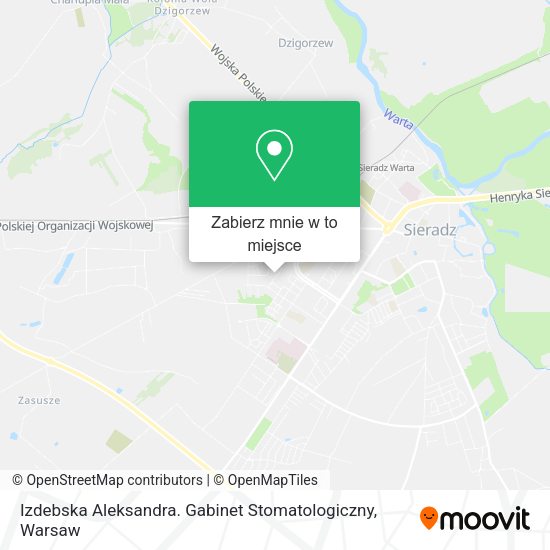 Mapa Izdebska Aleksandra. Gabinet Stomatologiczny