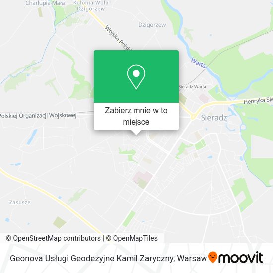 Mapa Geonova Usługi Geodezyjne Kamil Zaryczny