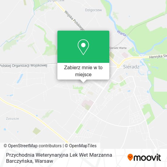 Mapa Przychodnia Weterynaryjna Lek Wet Marzanna Barczyńska