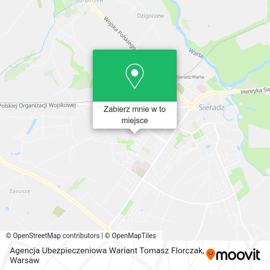 Mapa Agencja Ubezpieczeniowa Wariant Tomasz Florczak