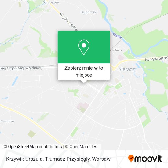 Mapa Krzywik Urszula. Tłumacz Przysięgły