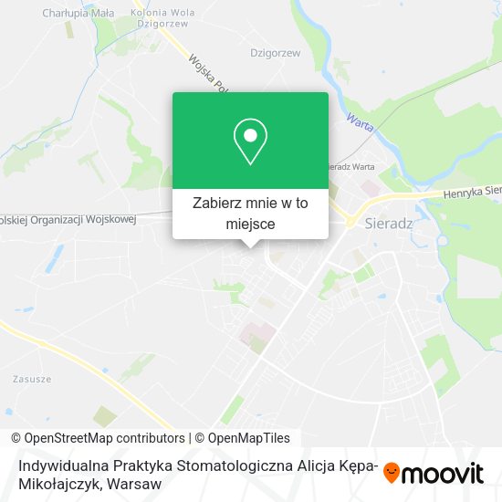 Mapa Indywidualna Praktyka Stomatologiczna Alicja Kępa-Mikołajczyk