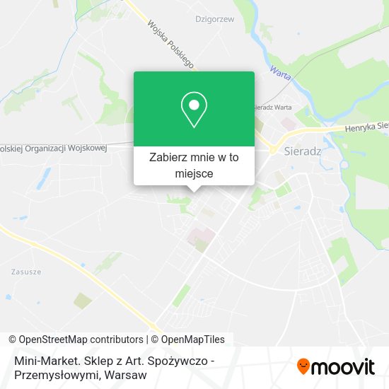 Mapa Mini-Market. Sklep z Art. Spożywczo - Przemysłowymi