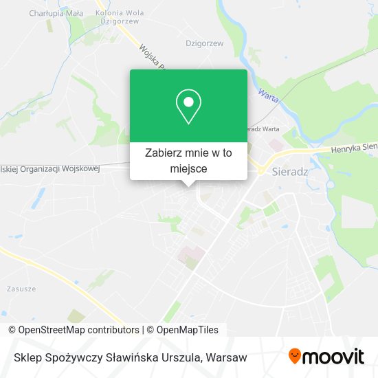 Mapa Sklep Spożywczy Sławińska Urszula