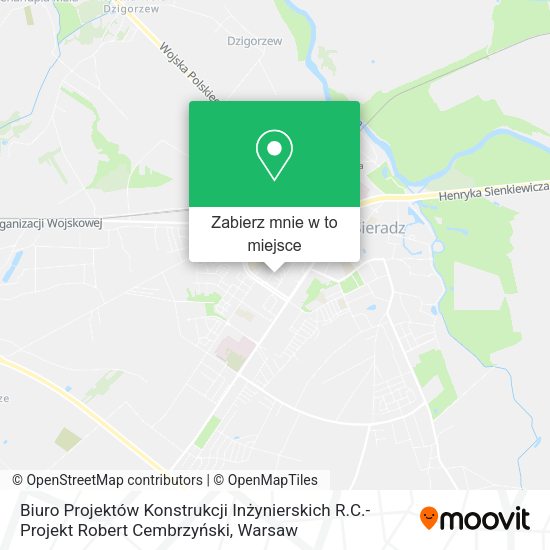 Mapa Biuro Projektów Konstrukcji Inżynierskich R.C.- Projekt Robert Cembrzyński