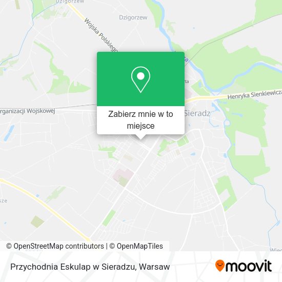 Mapa Przychodnia Eskulap w Sieradzu