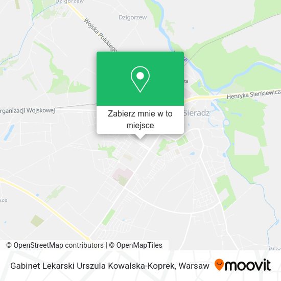 Mapa Gabinet Lekarski Urszula Kowalska-Koprek