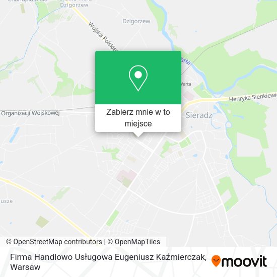 Mapa Firma Handlowo Usługowa Eugeniusz Kaźmierczak