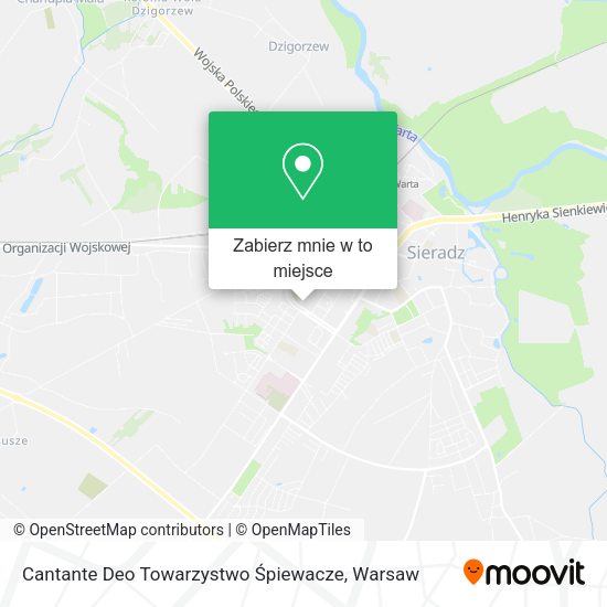 Mapa Cantante Deo Towarzystwo Śpiewacze