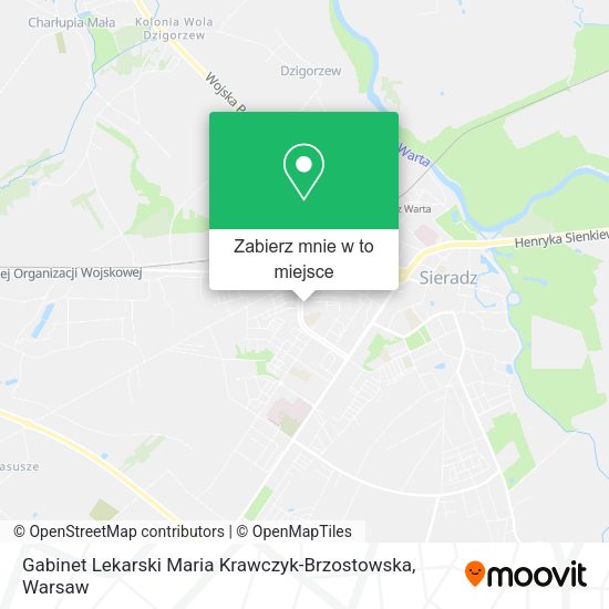 Mapa Gabinet Lekarski Maria Krawczyk-Brzostowska