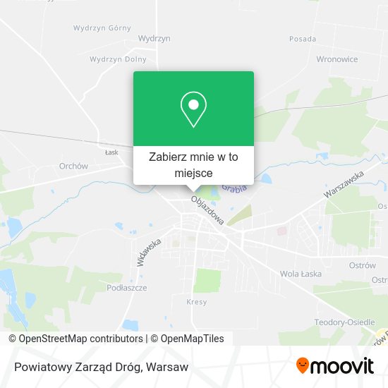 Mapa Powiatowy Zarząd Dróg