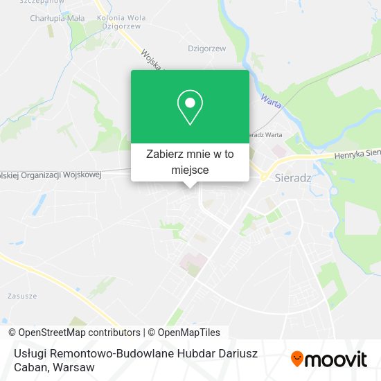 Mapa Usługi Remontowo-Budowlane Hubdar Dariusz Caban