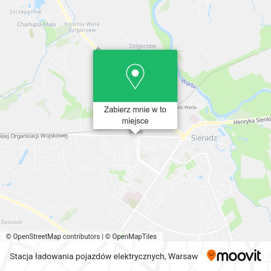 Mapa Stacja ładowania pojazdów elektrycznych