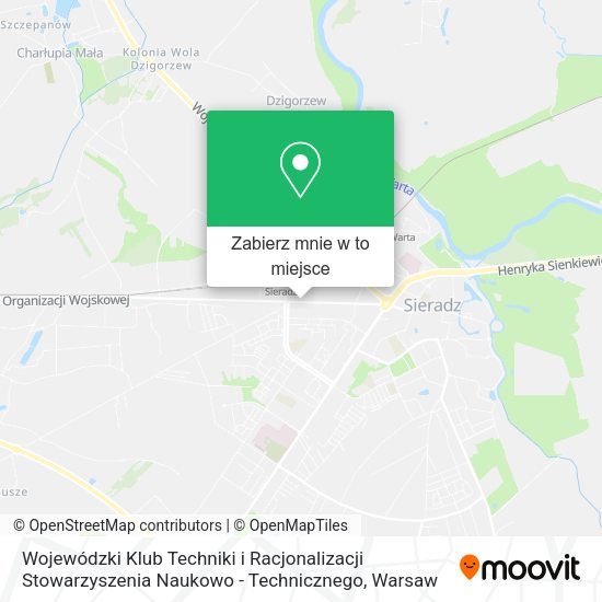 Mapa Wojewódzki Klub Techniki i Racjonalizacji Stowarzyszenia Naukowo - Technicznego