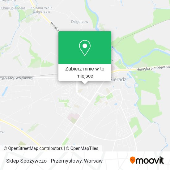 Mapa Sklep Spożywczo - Przemysłowy