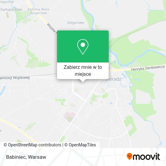 Mapa Babiniec