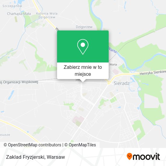 Mapa Zaklad Fryzjerski