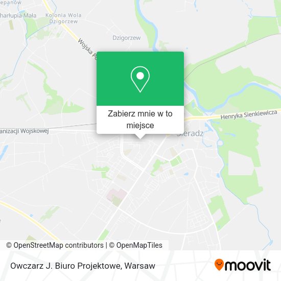 Mapa Owczarz J. Biuro Projektowe