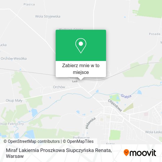 Mapa Miraf Lakiernia Proszkowa Siupczyńska Renata