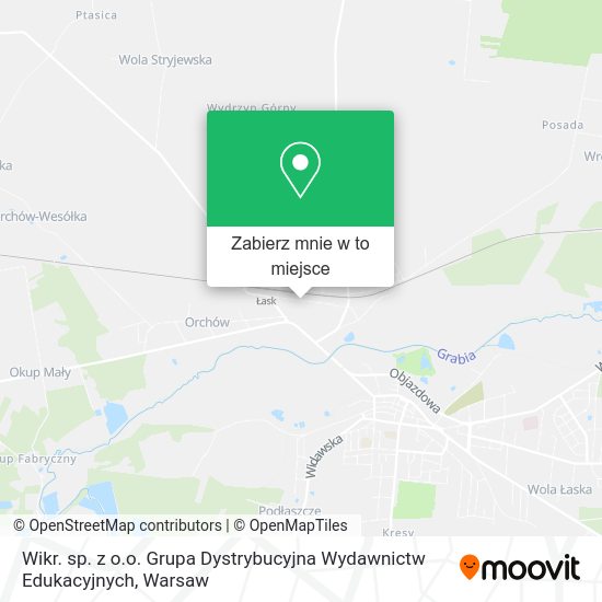 Mapa Wikr. sp. z o.o. Grupa Dystrybucyjna Wydawnictw Edukacyjnych