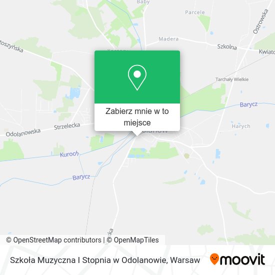 Mapa Szkoła Muzyczna I Stopnia w Odolanowie