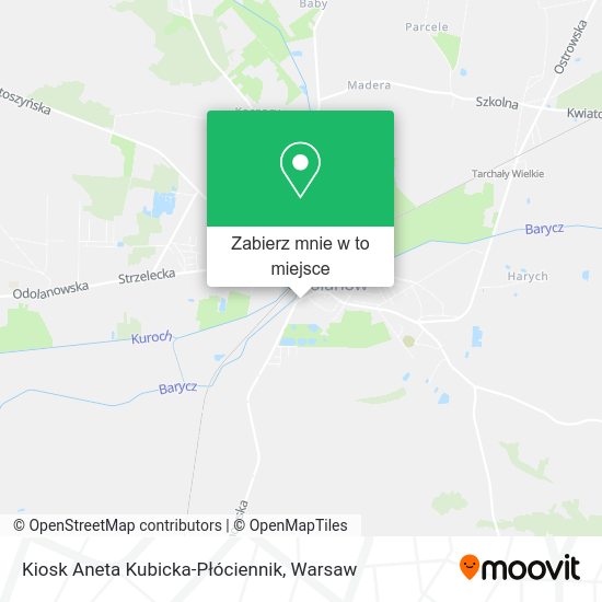 Mapa Kiosk Aneta Kubicka-Płóciennik