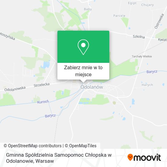 Mapa Gminna Spółdzielnia Samopomoc Chłopska w Odolanowie