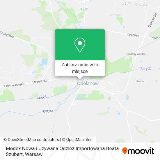 Mapa Modex Nowa i Używana Odzież Importowana Beata Szubert