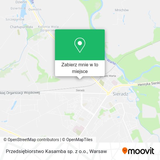 Mapa Przedsiębiorstwo Kasamba sp. z o.o.