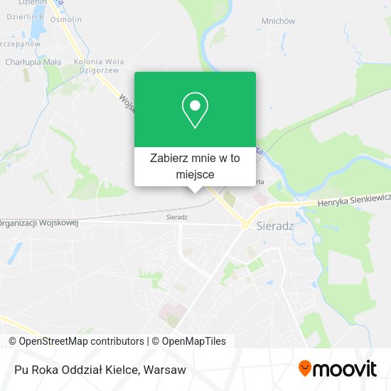 Mapa Pu Roka Oddział Kielce