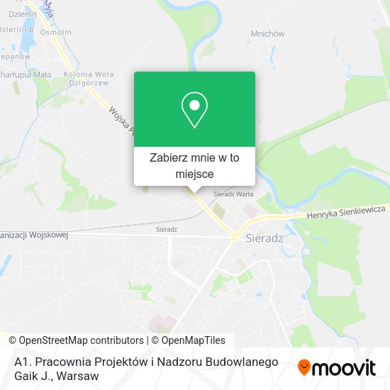 Mapa A1. Pracownia Projektów i Nadzoru Budowlanego Gaik J.