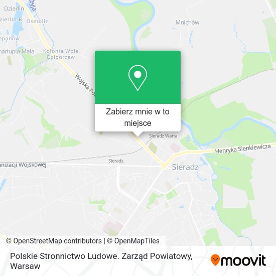 Mapa Polskie Stronnictwo Ludowe. Zarząd Powiatowy