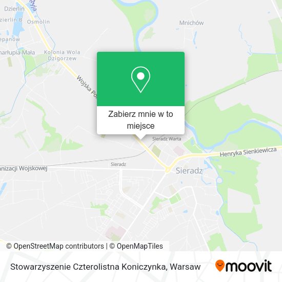 Mapa Stowarzyszenie Czterolistna Koniczynka