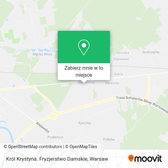 Mapa Król Krystyna. Fryzjerstwo Damskie