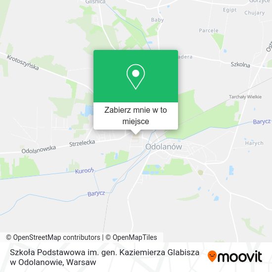 Mapa Szkoła Podstawowa im. gen. Kaziemierza Glabisza w Odolanowie