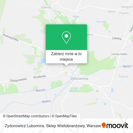 Mapa Zydorowicz Lubomira. Sklep Wielobranżowy