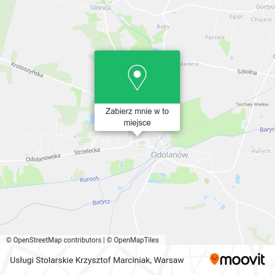 Mapa Usługi Stolarskie Krzysztof Marciniak