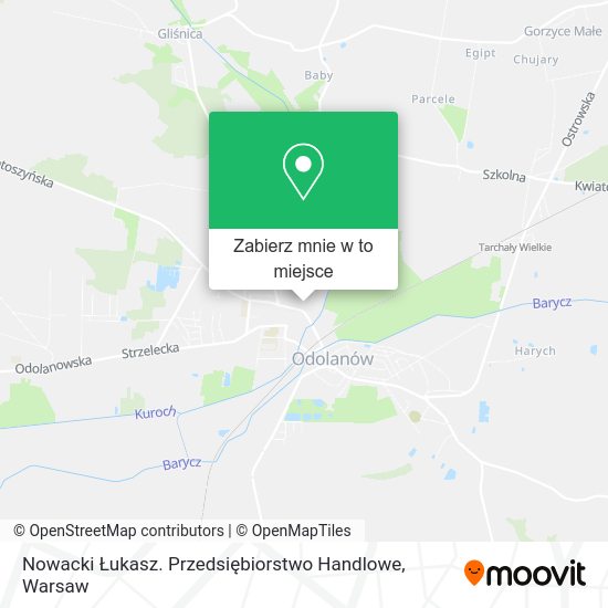 Mapa Nowacki Łukasz. Przedsiębiorstwo Handlowe