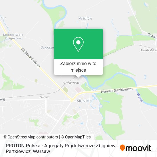 Mapa PROTON Polska - Agregaty Prądotwórcze Zbigniew Pertkiewicz