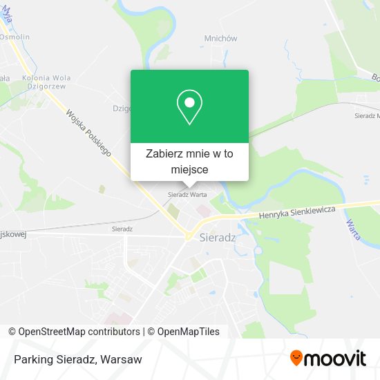 Mapa Parking Sieradz